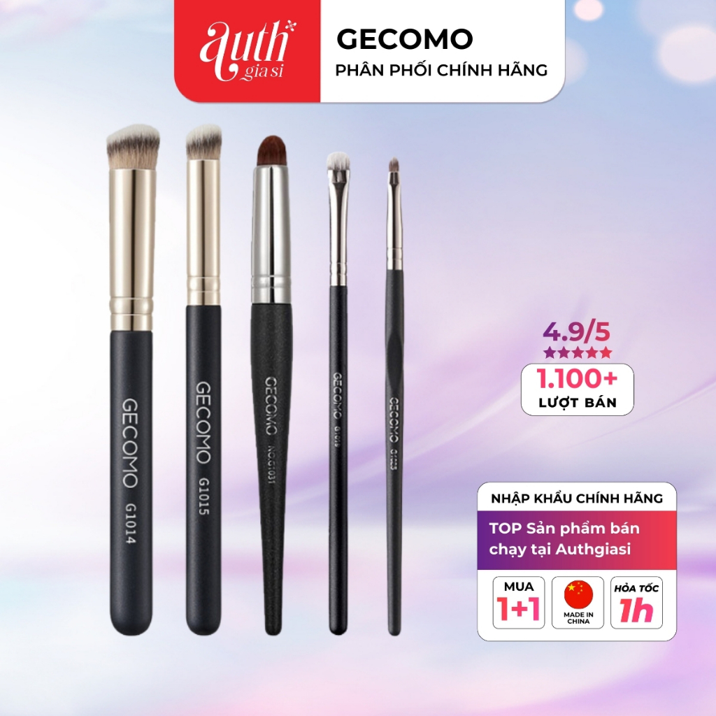 [COMBO 2] Cọ Gecomo Highlight/Contour bắt sáng tạo khối dùng siêu thích