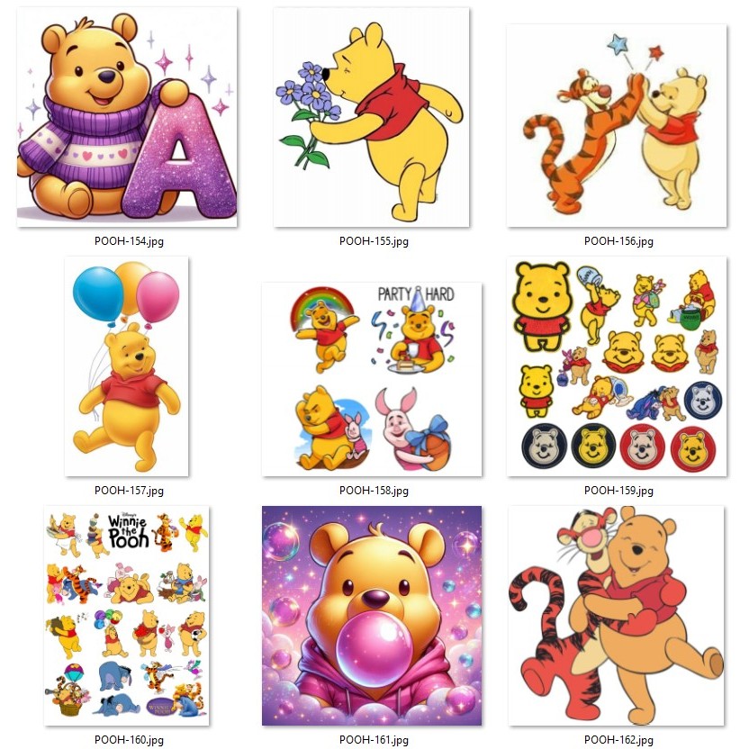 Hình Ủi Nhiệt Hình Gấu Pooh (Fan Art) 18