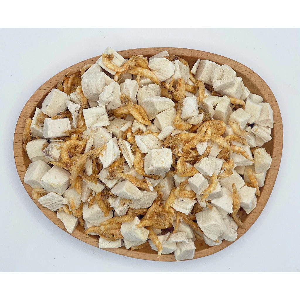 [Combo Chắc Xương + Giàu Đạm] Viên Gà + Tôm Sấy + Xương Ống Cho Mèo, Thịt Sấy Cho Thú Cưng