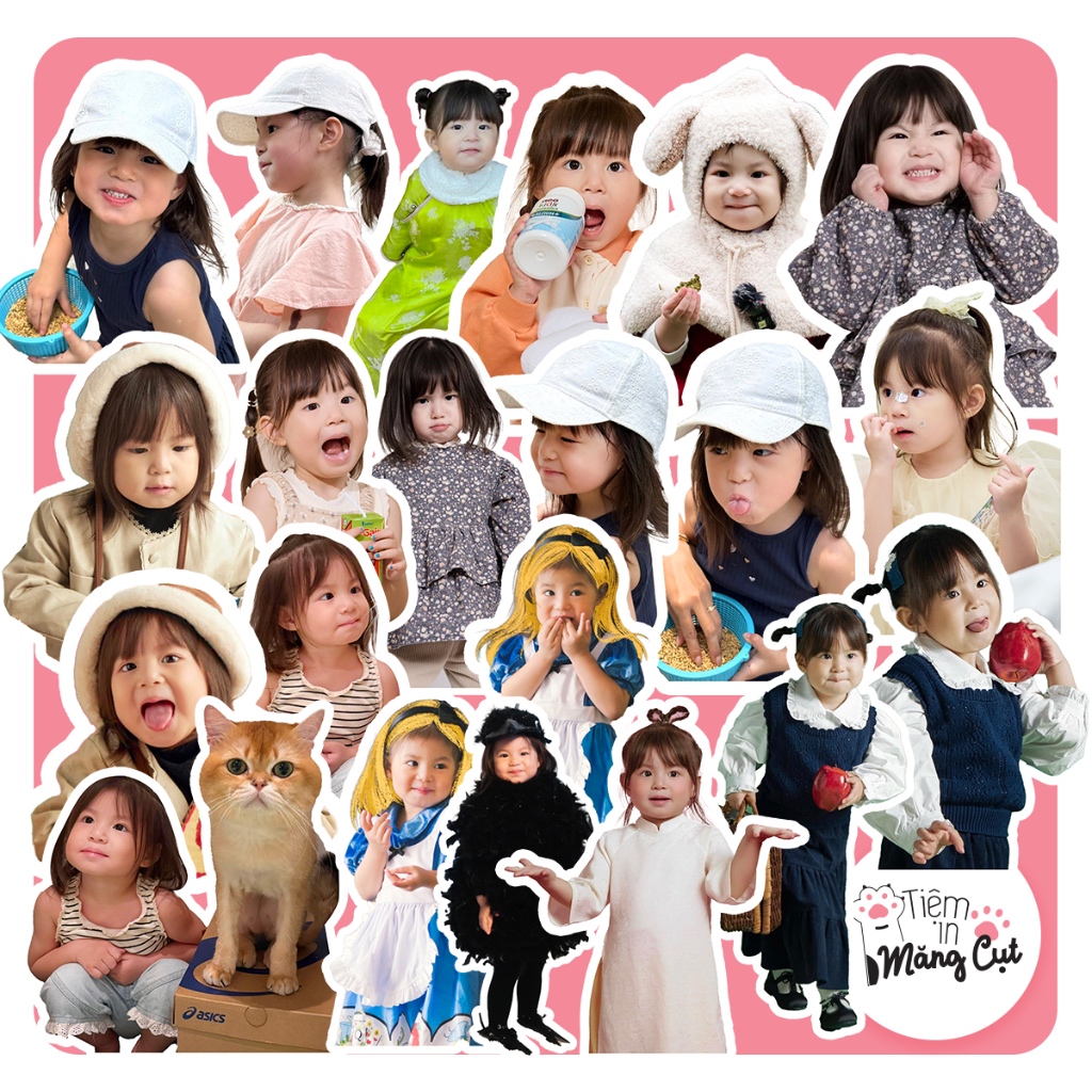 [pamyeuoi] Set 23 Stickers Pam Yêu Ơi (Nhân Vật Nổi Tiếng) Nhựa Chống Nước 100% Hàng Có Sẵn