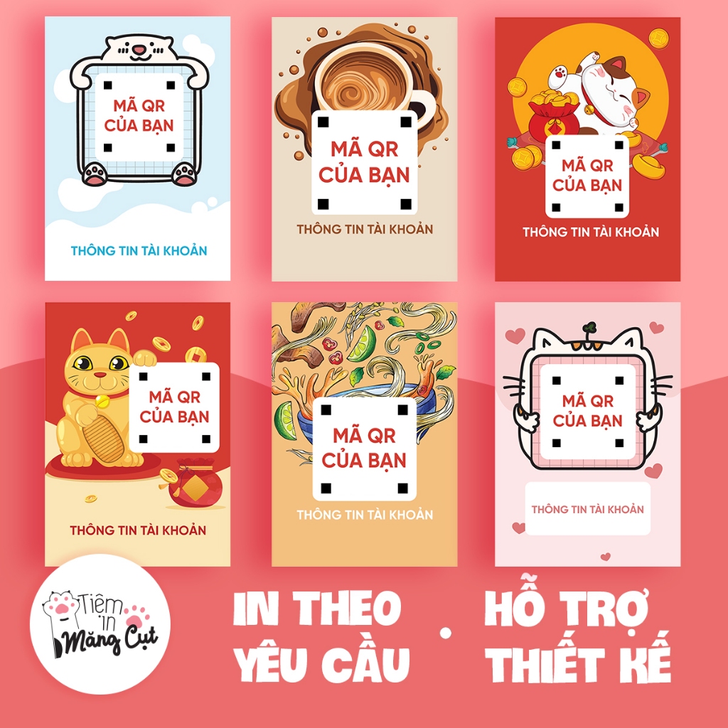 In Mã QR Ép Plastic Chống Nước Thiết Kế Cực Đẹp Theo Yêu Cầu