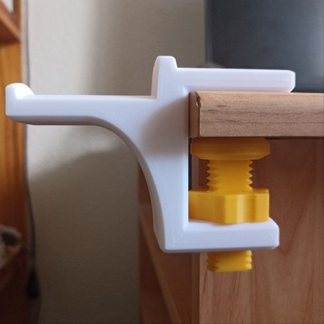 Móc treo kẹp bàn không khoan dính keo chịu lực văn phòng