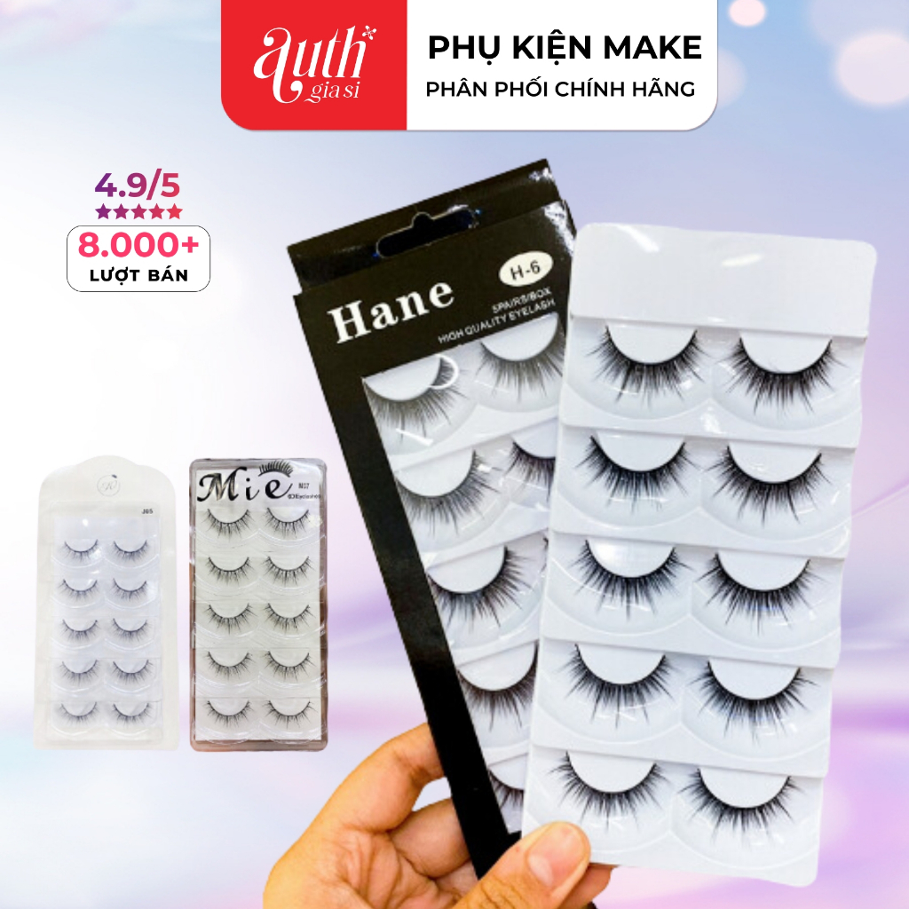 [CHÍNH HÃNG] Mi Giả Trang Điểm MIE JO HANE Siêu Hot Hit 5 Đôi lông chồn tự nhiên mềm mỏng gân trong cao cấp