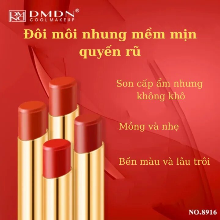 Son Lì dưỡng môi màu nhung mịn Bền Màu, Lâu Trôi Perfect Diary bản giới hạn