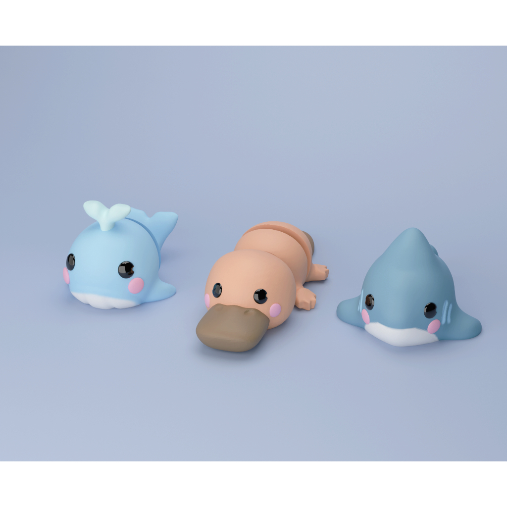 Móc chìa khóa con vật uốn dẻo cute ngộ nghĩnh