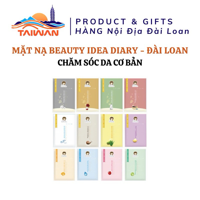 [FREESHIP] Mặt nạ lụa Dưỡng Ẩm,Cấp Ẩm,Trắng Sáng Mịn Màng tuyệt vời cho da Beauty idea Đài Loan chính hãng 25ml/miếng lẻ