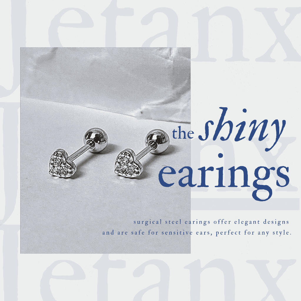 Khuyên Tai Tim MINI HEART BLINK JetanX (1 chiếc)