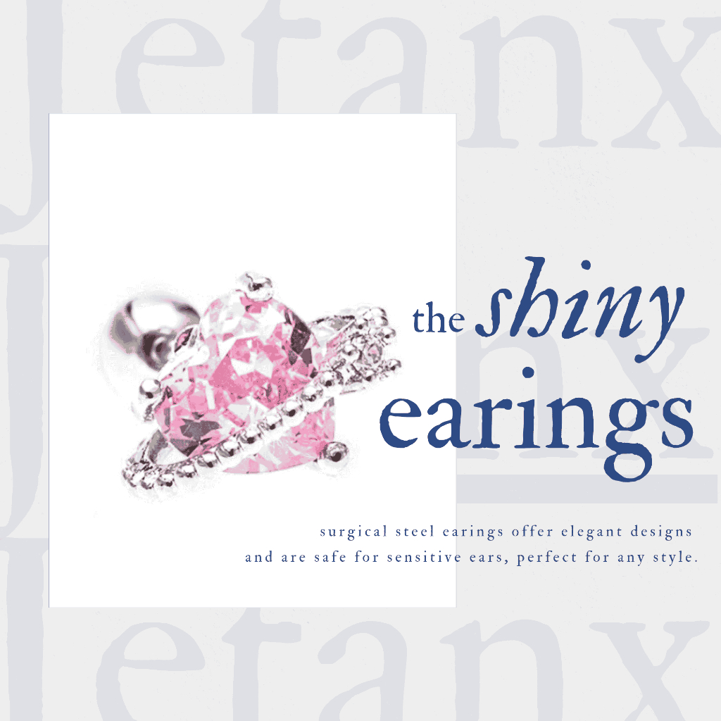 KHUYÊN TAI TRAGUS TIM PLANET THÉP Y TẾ 316-L KHÔNG RỈ [1 chiếc]