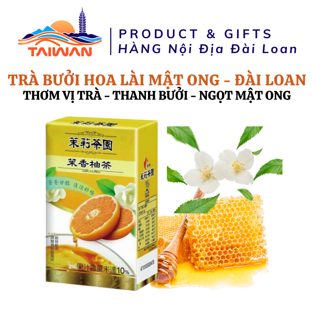 Nước trà bưởi hoa nhài mật ong Đài Loan 250ml/Hộp