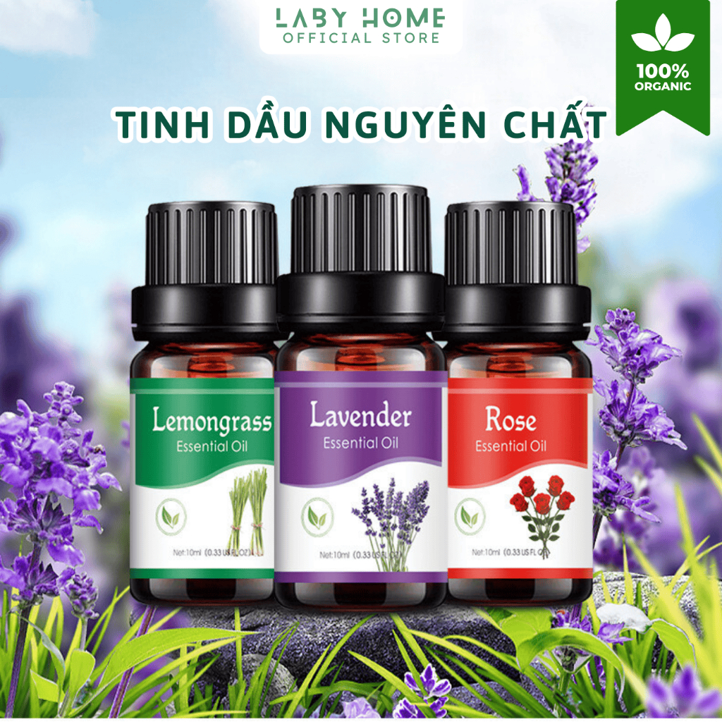 Tinh Dầu Thơm Phòng Lavender Chiết Xuất Thiên Nhiên, Tinh Dầu Xông Phòng Thư Giãn Thoải Mái, Đuổi Muỗi Hiệu Quả