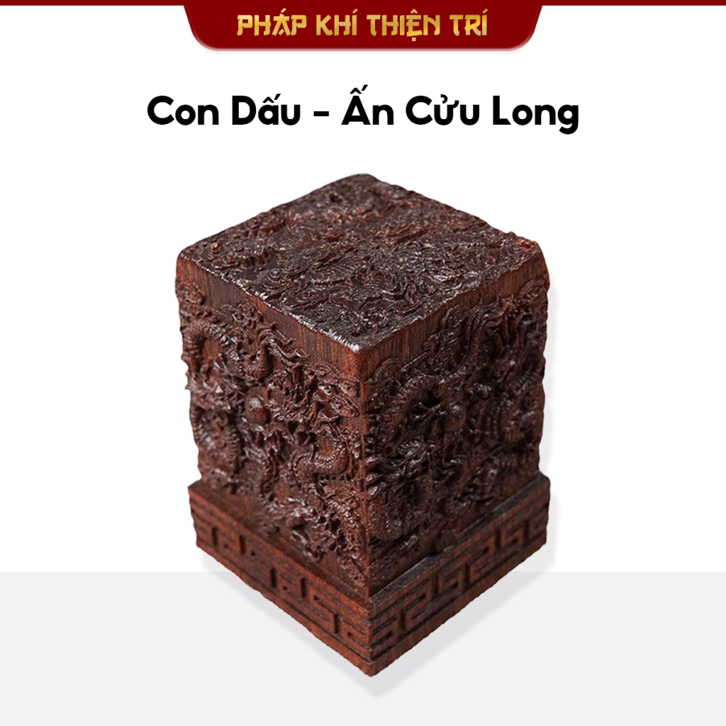 Con Dấu - Ấn Cửu Long Gỗ Táo Sét Đánh – Biểu Tượng Quyền Uy Và Tâm Linh