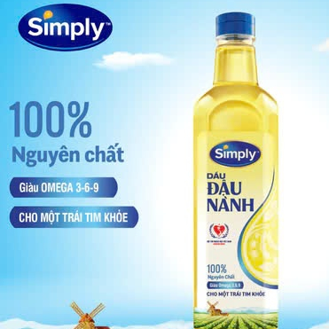 Dầu Đậu Nành Simply 1L nguyên chất