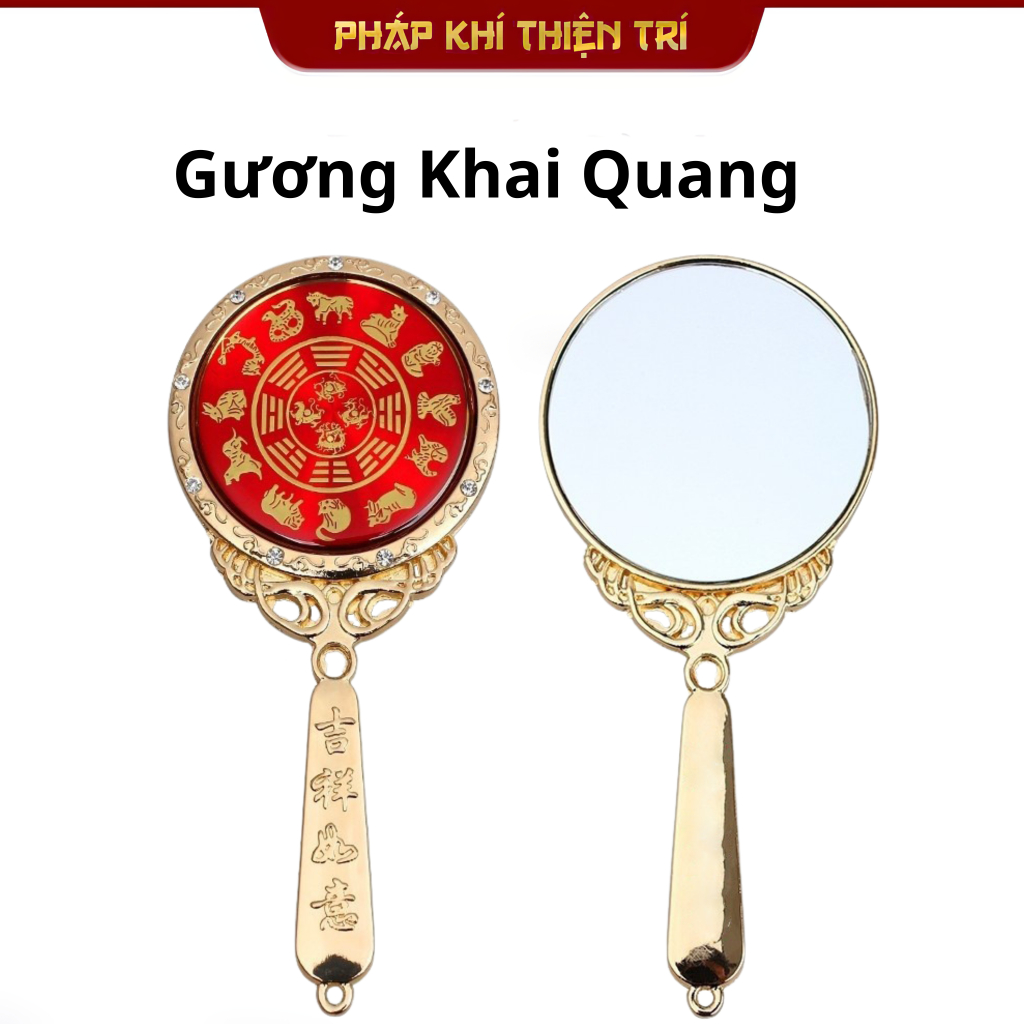 Gương Đồng Khai Quang Đạo Giáo Trấn Trạch Hóa Giải Phong Thủy 13