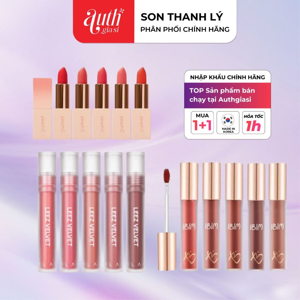 (ĐỒNG GIÁ 39K) Son Hàn Quốc Thanh lý giá rẻ Sale Date