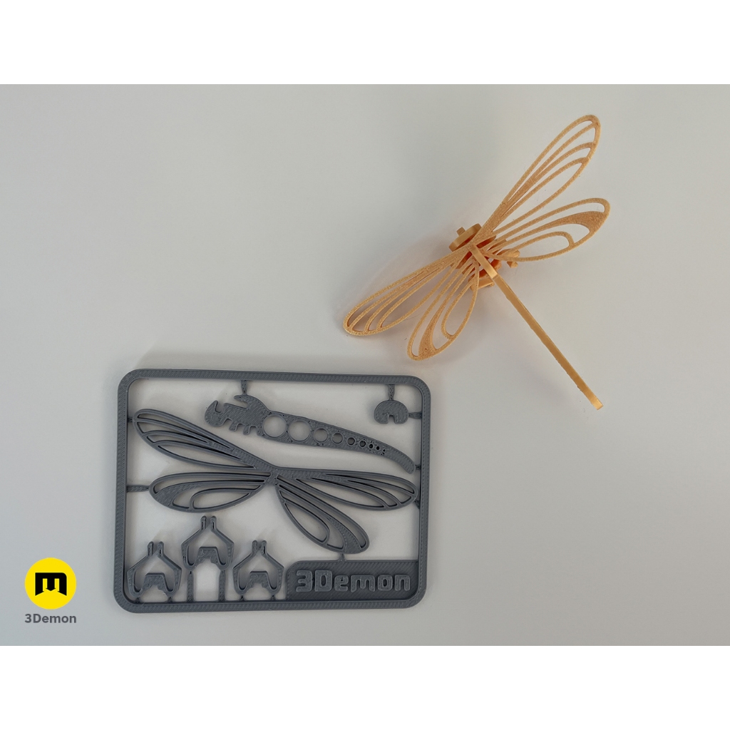 Thẻ lắp ráp chuồn chuồn tran trí bàn làm việc, kệ sách