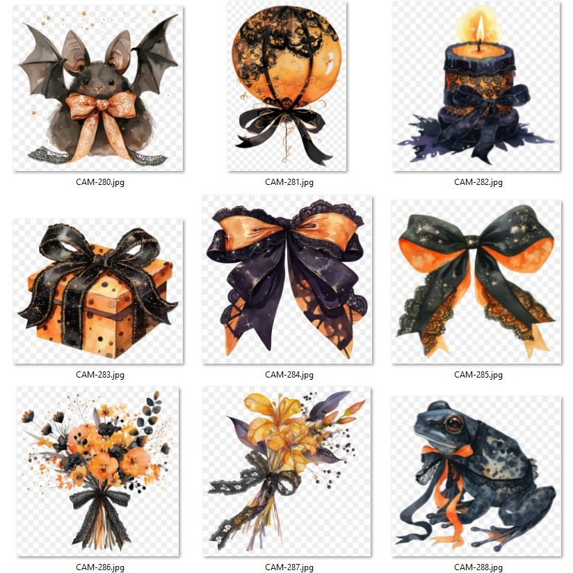 Hình Ủi Nhiệt Chủ Đề Màu Cam Cute 32