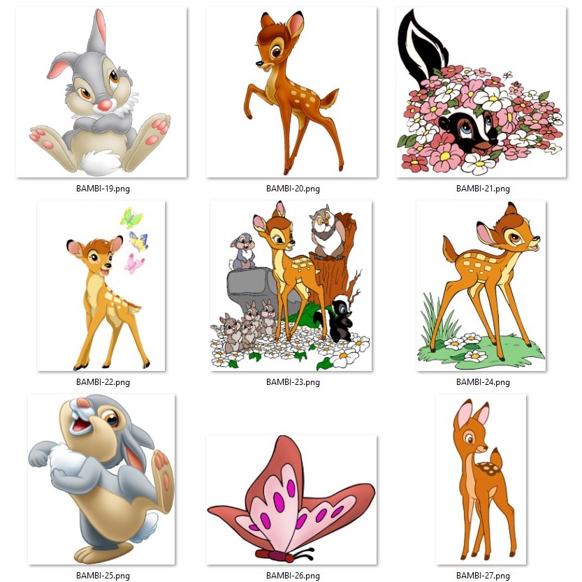 Hình Ủi Nhiệt Chú Nai Bambi (Fan Art) 3