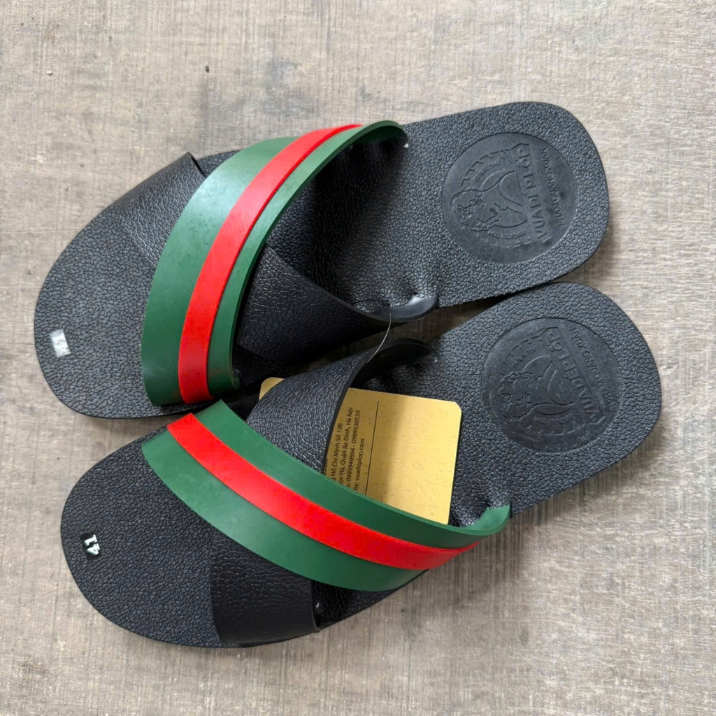 Dép thời trang 2quai chéo thương hiệu Vua Dép Lốp Phạm Quang Xuân, chính hãng, bảo hành, có sẵn