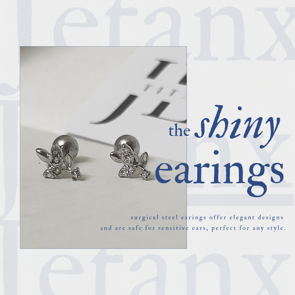 Khuyên Tai Lá Đá CRYSTAL LEAF JetanX (1 chiếc)