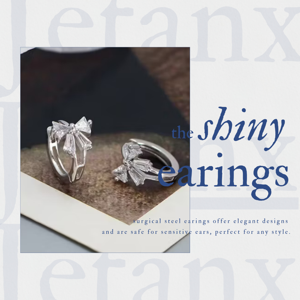 Khuyên Tai Nơ HOOP BOW JetanX (1 chiếc)