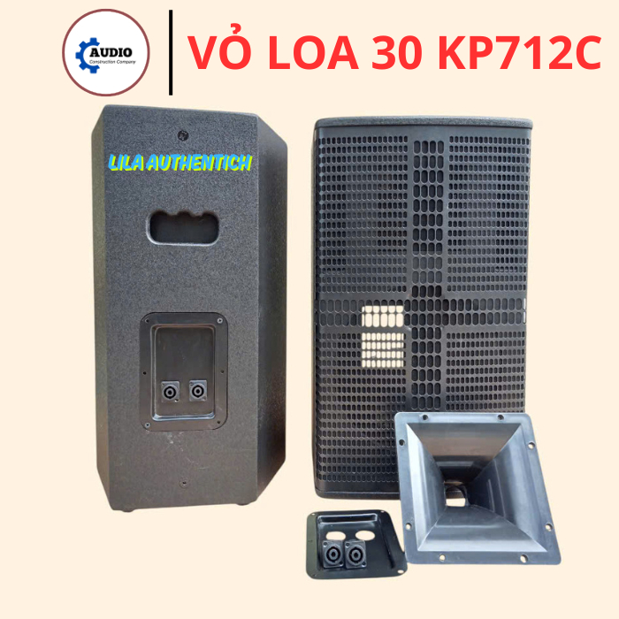 Vỏ thùng loa full đơn bass 30 KP712  hàng loại tốt gỗ MDF - giá 1 đôi tặng kèm họng treble và bông tiêu âm