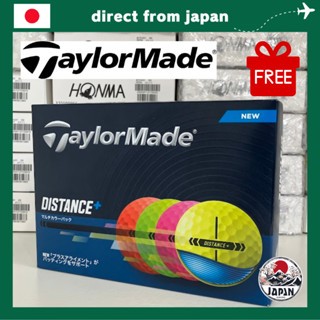 Bóng golf TaylorMade TMJ25 Distance+ mẫu 2025 – màu vàng, trắng và nhiều màu.