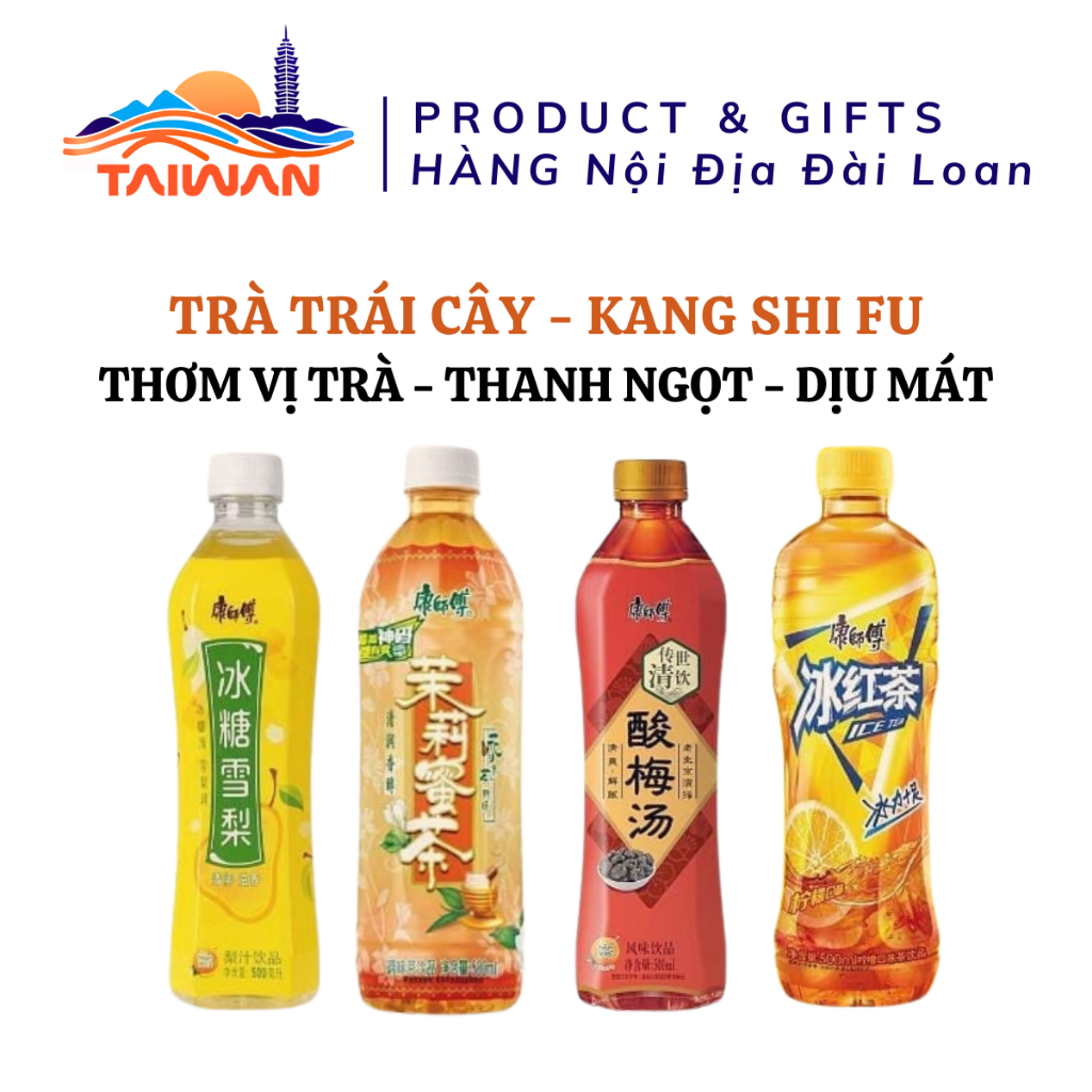Trà mật ong hoa nhài tươi mát thơm vị hoa lài ngọt dịu nhẹ Kang Shi Fu 500ml/chai