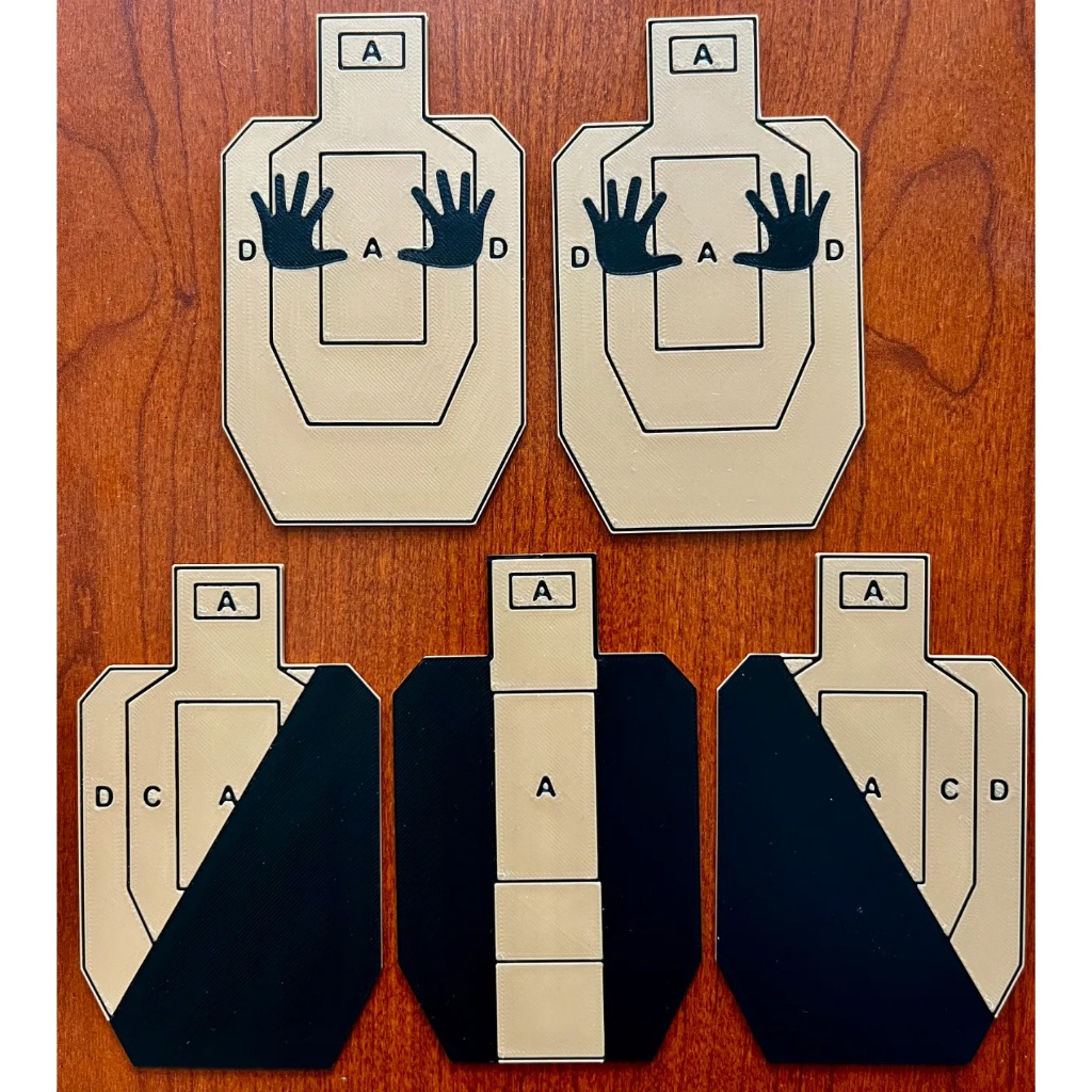 Bia nhựa tập dry fire chiến thuật tactical