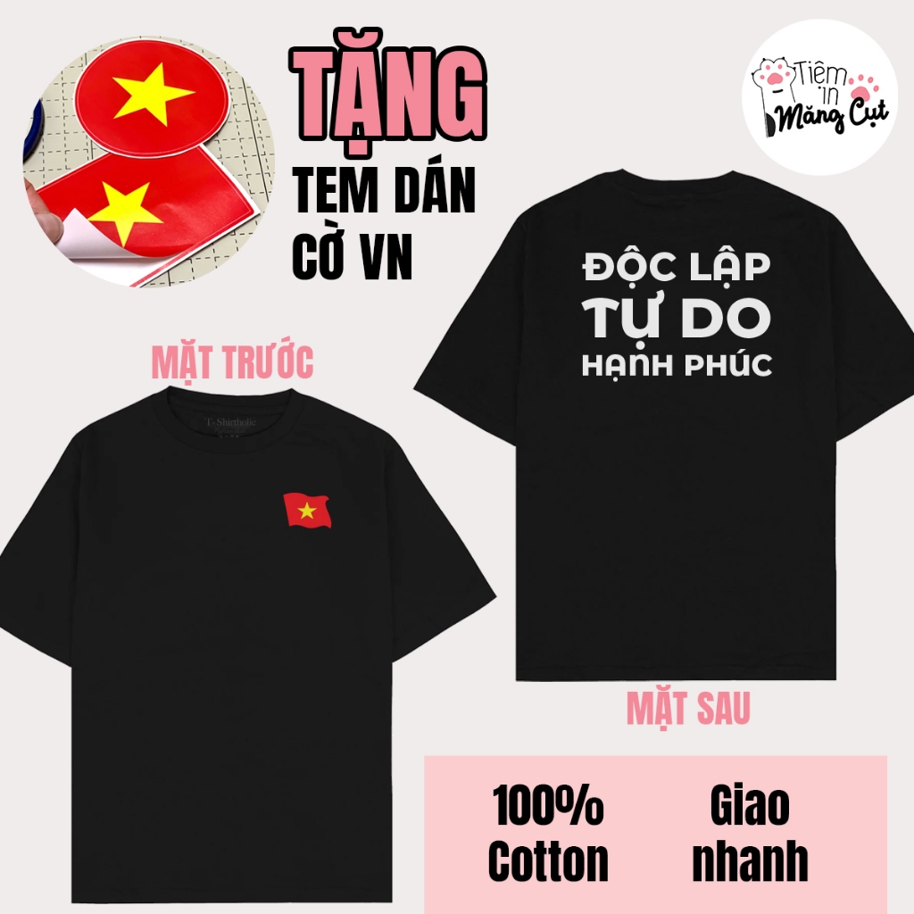 Áo Thun Tshirt 100% Cotton Tôi Yêu Việt Nam