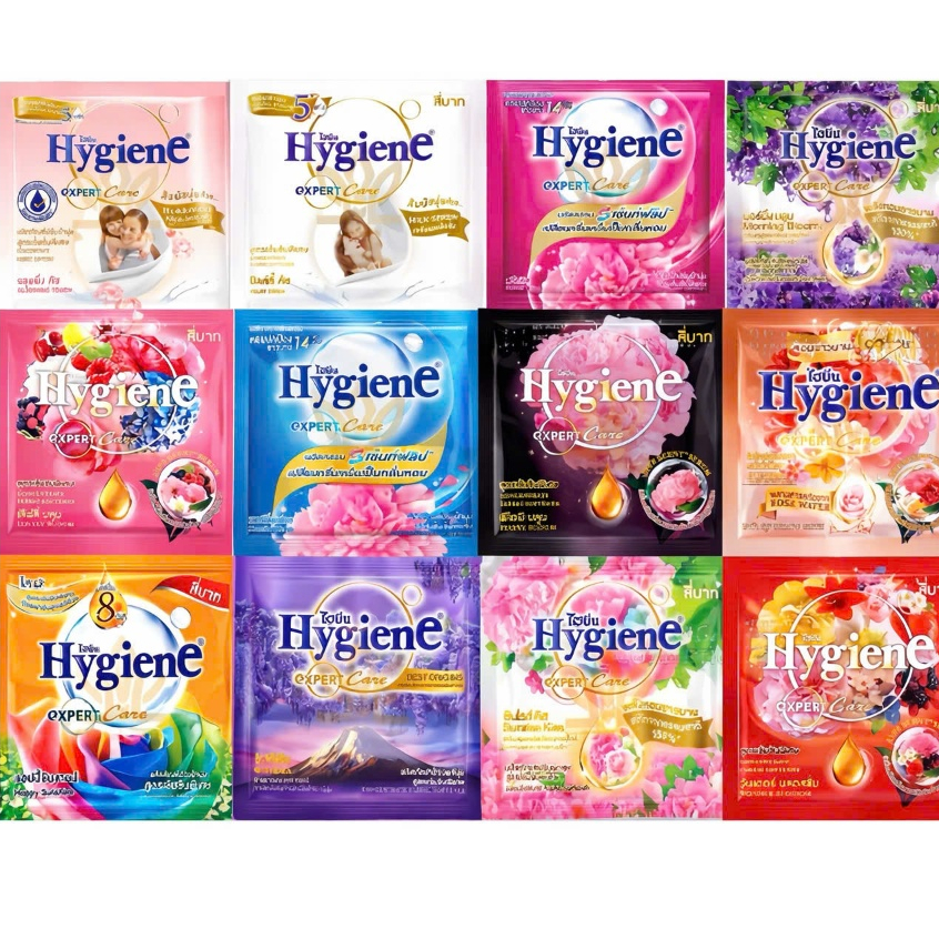 (Quà tặng kèm ngẫu nhiên) 1 gói nước xả vải Hygiene Thái Lan