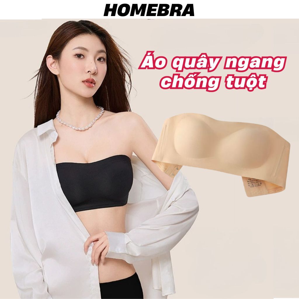 Áo ngực nữ không dây su đúc cao cấp viền silicon chống tuột mút mỏng nhẹ ôm ngực gom ngực phụ AG86