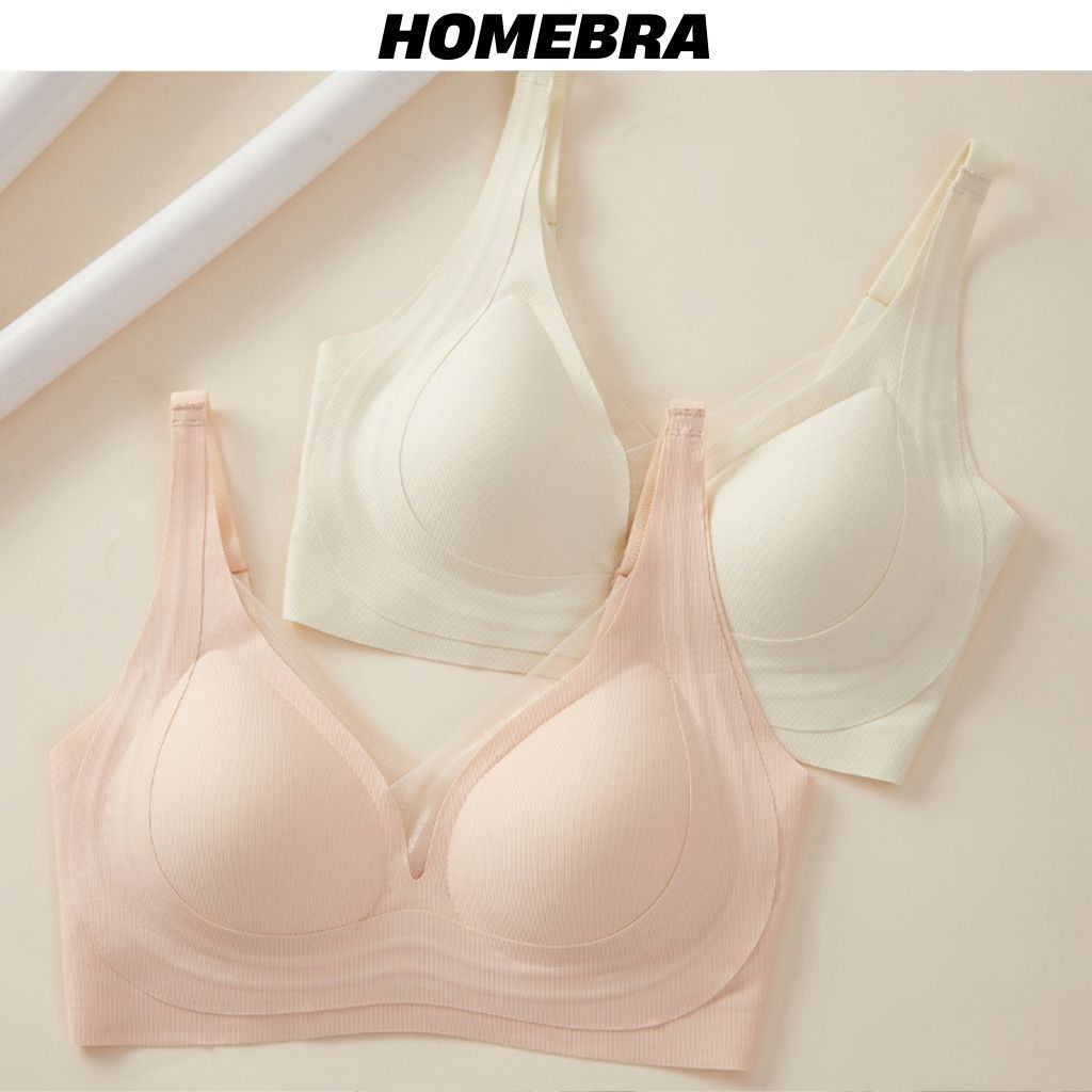 Áo ngực nữ su đúc cao cấp không gọng đệm mút 3D bán có định gom ôm ngực phối viền lưới gợi cảm A2377