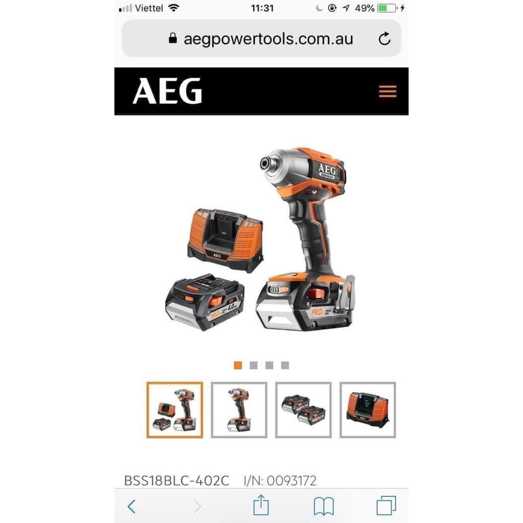 Bộ máy bắn VIT AEG nội địa Úc