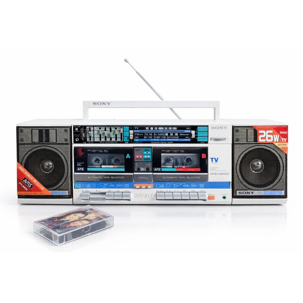 Đài radio cassset sony đấu giá nhật