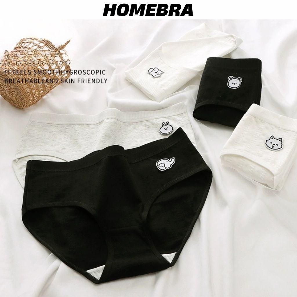 Quần lót nữ cotton kháng khuẩn mềm mại cạp vừa ôm mông tôn dáng gợi cảm họa tiết xinh xắn cute LA68