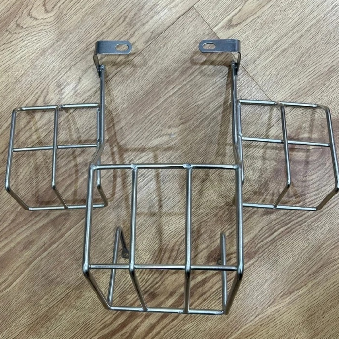 BẢO VỆ ĐÈN HẬU XE CUB 82 - DD - DH - CUSTOM INOX