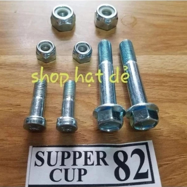 Bộ ốc ty bạc giảm sóc trước cub 82,