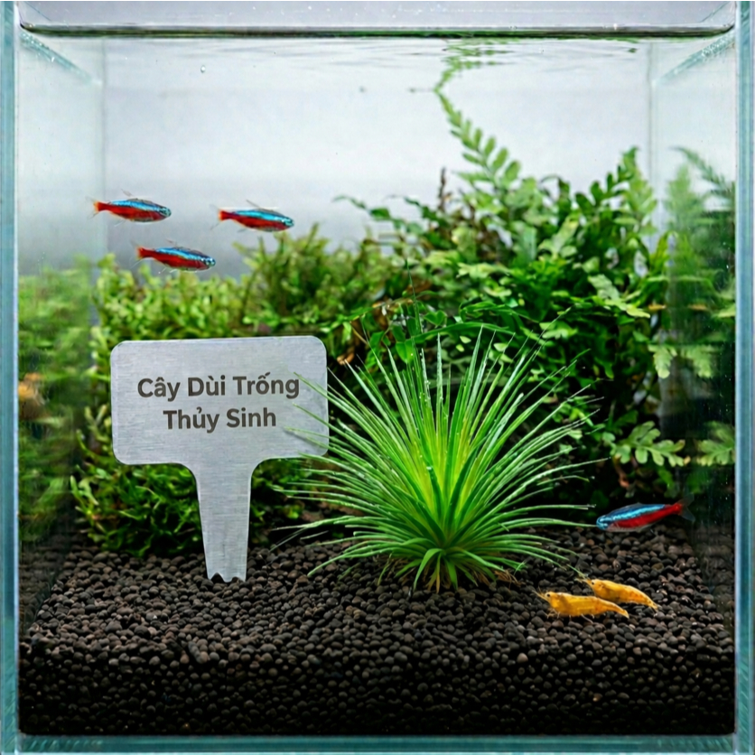 DÙI TRỐNG LÁ KIM THỦY SINH TRANG TRÍ BỂ CÁ, LỌC NƯỚC