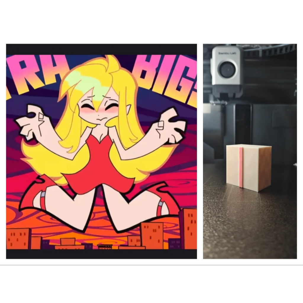 Móc chìa khóa Panty and Stocking khe hồng meme