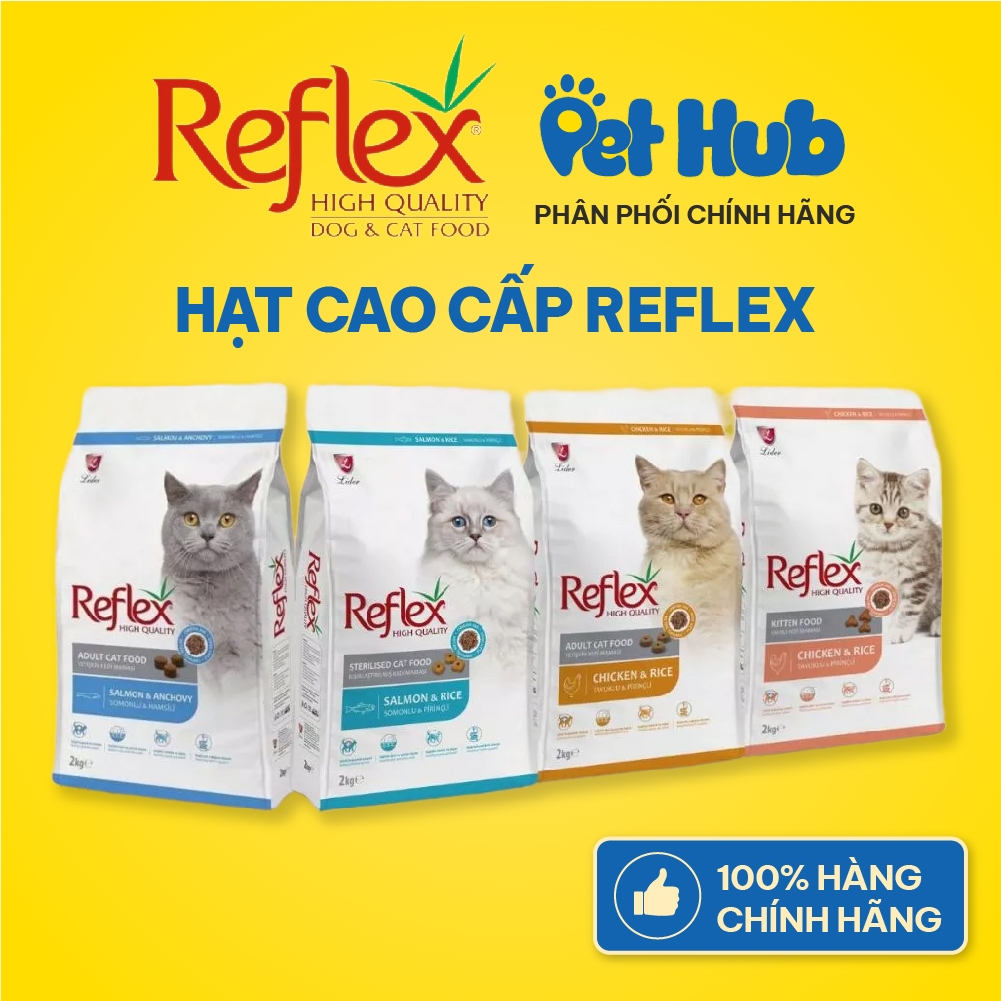 Hạt REFLEX Cho Mèo - Thức Ăn Cao Cấp Cho Mèo - Gói 2kg
