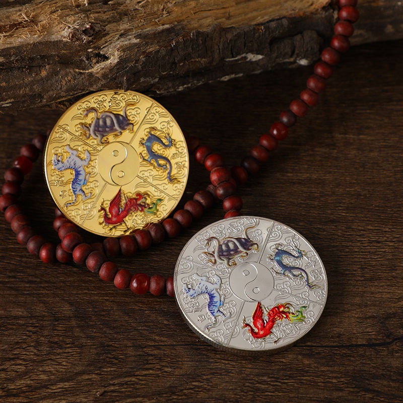 Đồng xu tứ linh 4.5 cm