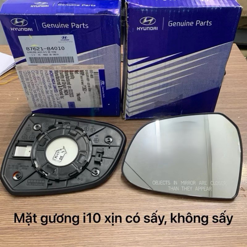 Mặt gương chiếu hậu Hyundai i10 có sấy và không sấy