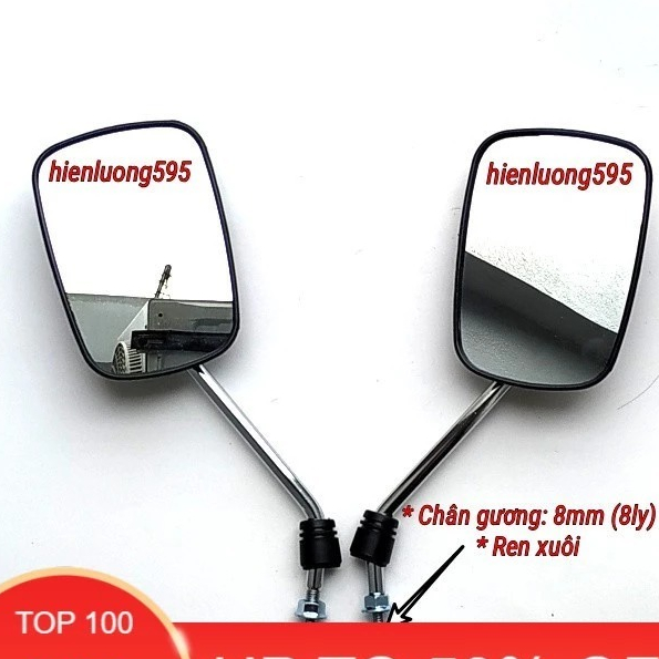 Gương chiếu hậu xe máy cub 82 xe học sinh,xe máy điện.giá 1 Đôi