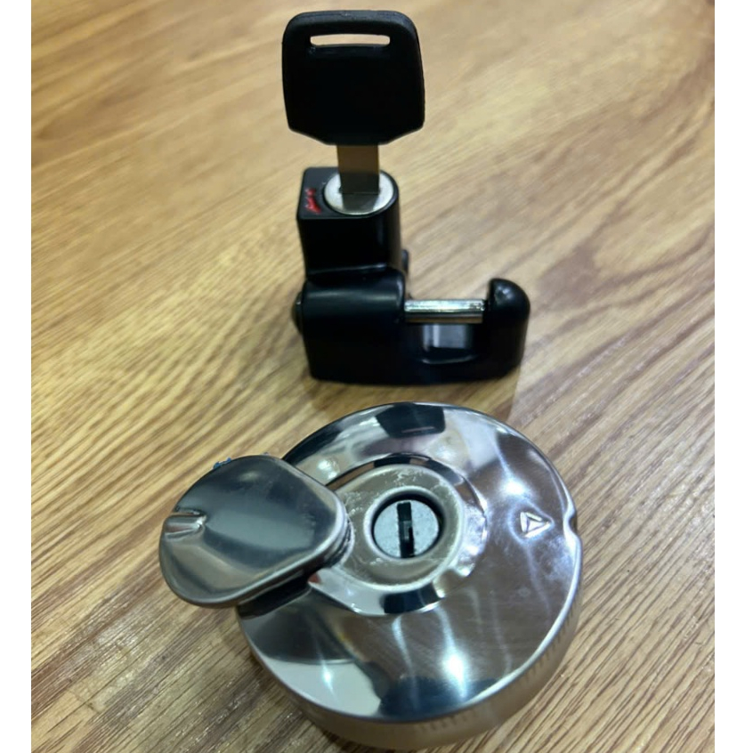 COMBO BỘ KHÓA 2 MÓN KHÓA YÊN+NẮP BÌNH XĂNG XE CUB 81_82