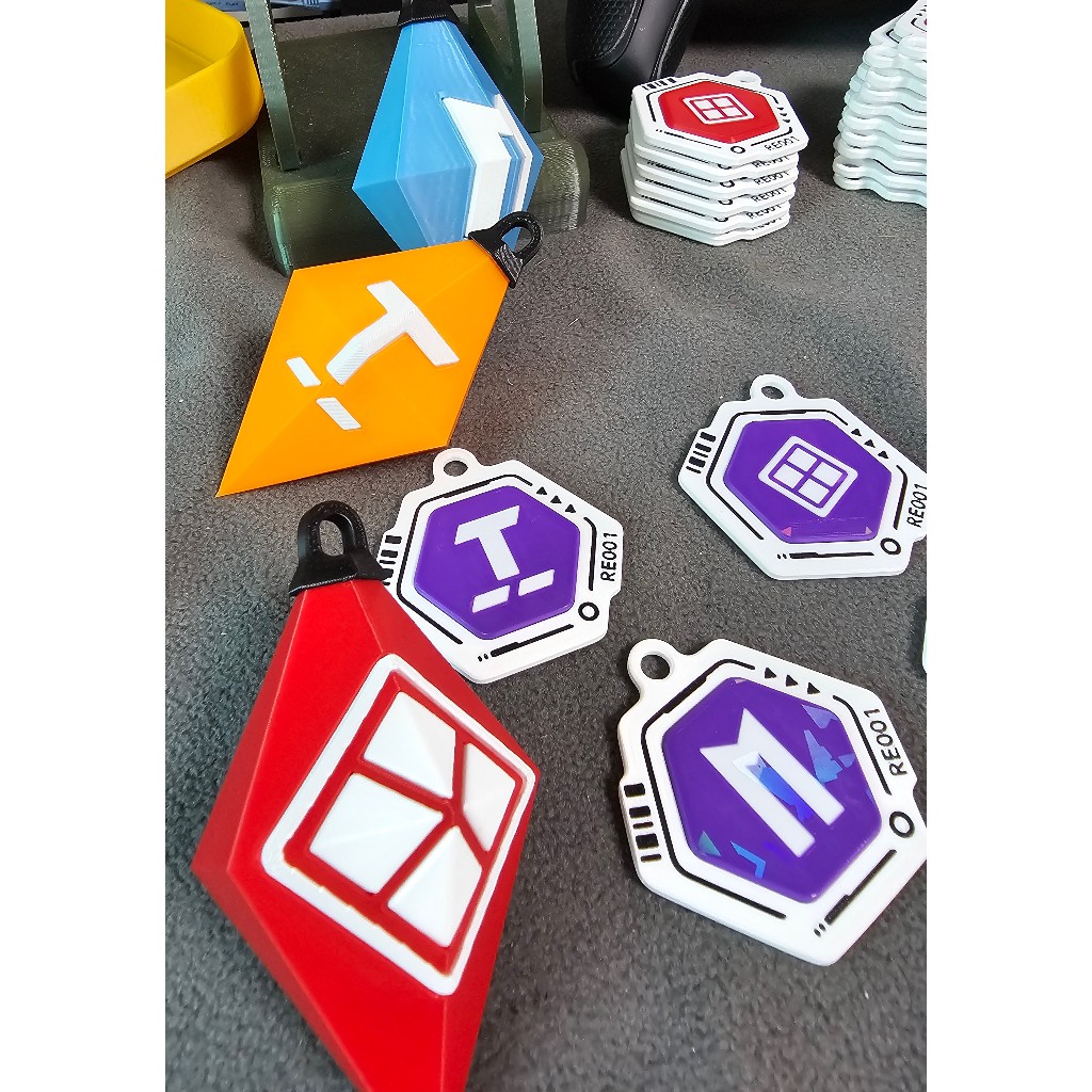 Móc chìa khóa NIKKE Logo Móc khóa trang trí nhựa 3D