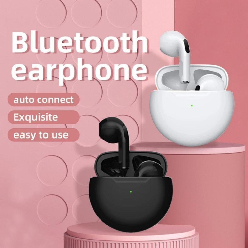 Thời trang tinh tế pro6 không dây Bluetooth âm nhạc tai nghe HiFi stereo không thấm nước tiếng ồn giảm