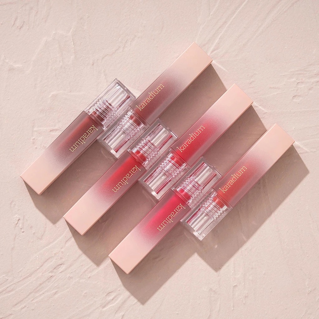[CHÍNH HÃNG] Son Kem Bóng Siêu Lì Karadium Glassy Fitting Tint Dưỡng Ẩm Môi Không Gây Khô Môi, Màu Siêu Xinh (Sale date)