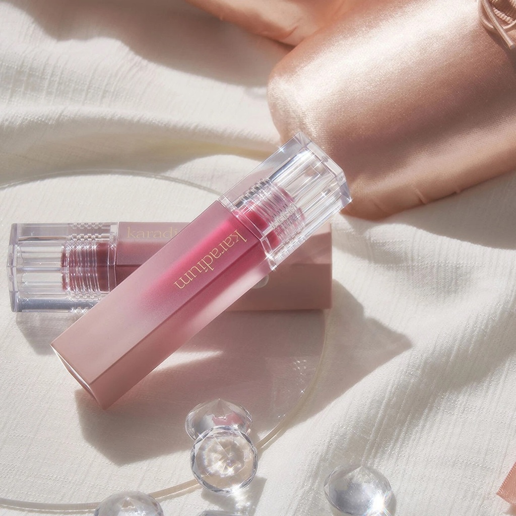 [CHÍNH HÃNG] Son Kem Bóng Hàn Quốc Siêu Lì Karadium Glassy Fitting Tint Không Gây Khô Môi, Bảng Màu Siêu Xinh(Sale date)