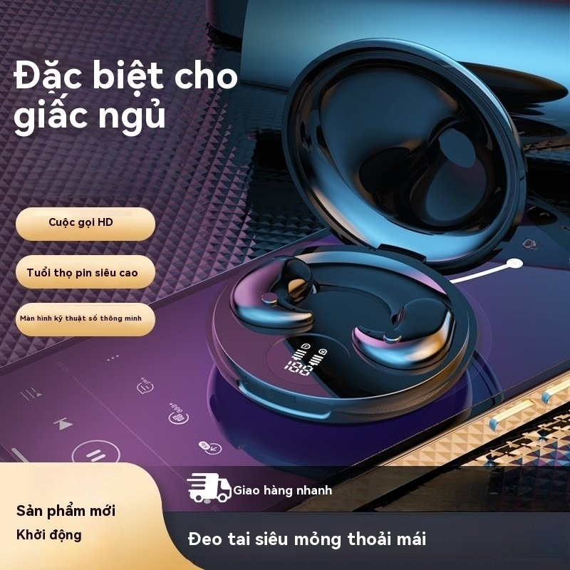 B13Tai nghe ngủ không dây Bluetooth Vô hình, thoải mái như đám mây, chống ồn, chất lượng âm thanh HiFi