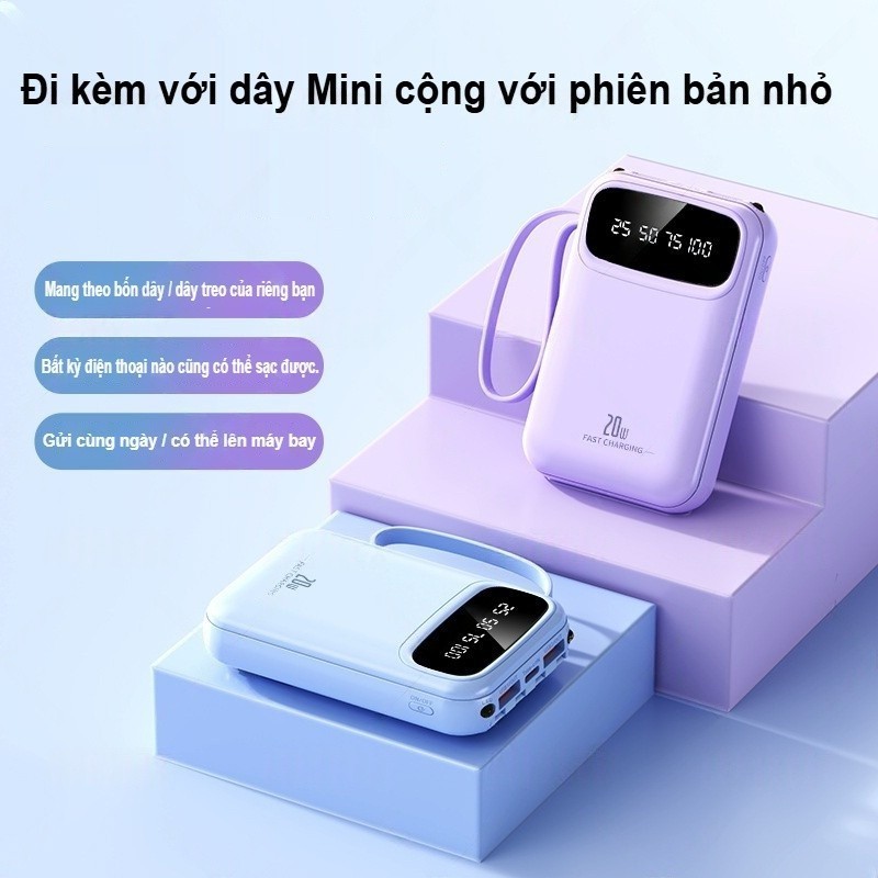 20000mah Công suất lớn Charge Bao Hai chiều sạc nhanh dẫn màn hình điện tử